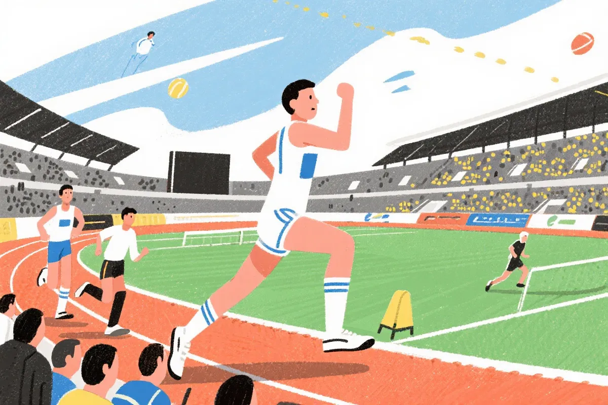 斗地主比赛现场插画