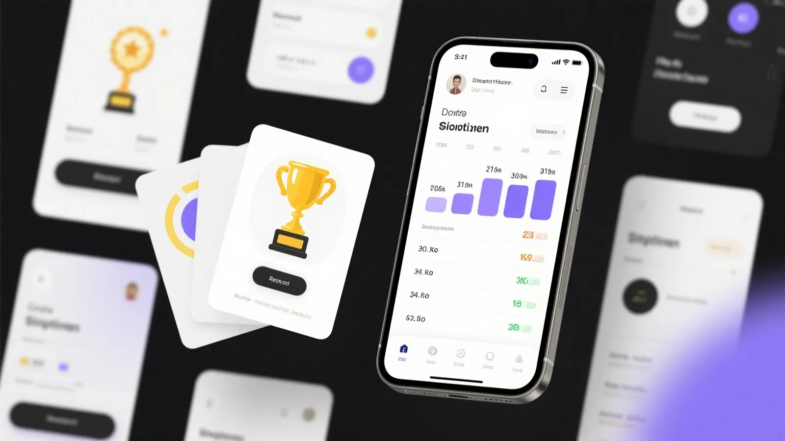 斗地主比赛App 界面预览